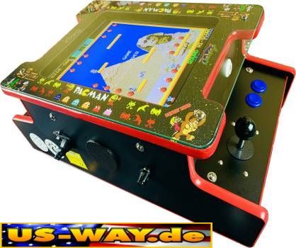 G288G Classic Arcade TV Video Spielautomat Bartop Thekengerät 19" LCD Bildschirm 