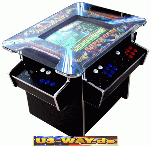G288M Classic Arcade TV Video Spielautomat Bartop Thekengerät 19" LCD Bildschirm 